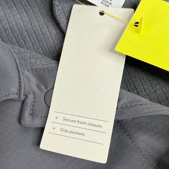 All In Motion Jacquard Shirt Jacket Mens Medium Gray New Snap Front - Picture 11 of 11